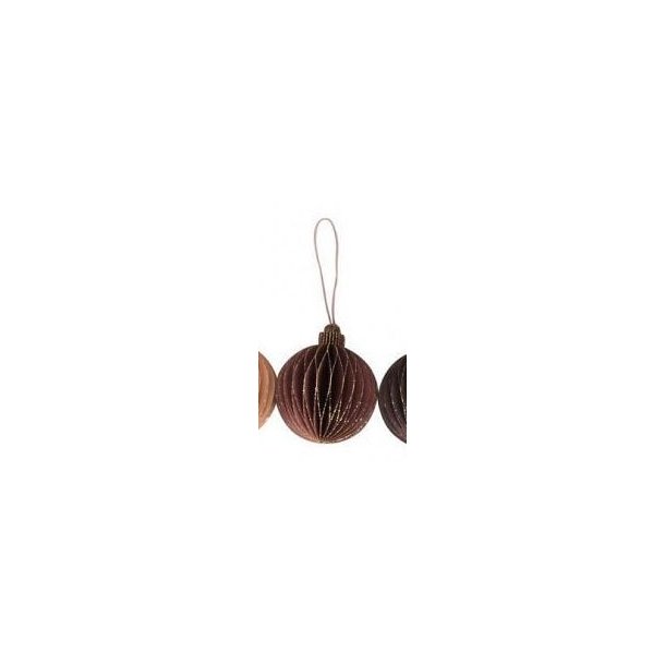 Ornament runde til ophng,  Chokolade brun
